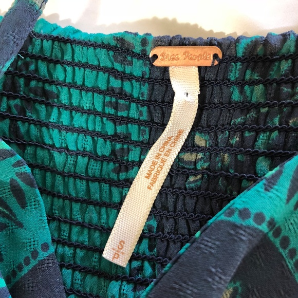 Free People Eternal Spring Teal Babydoll Dress - Picture 5 of 8